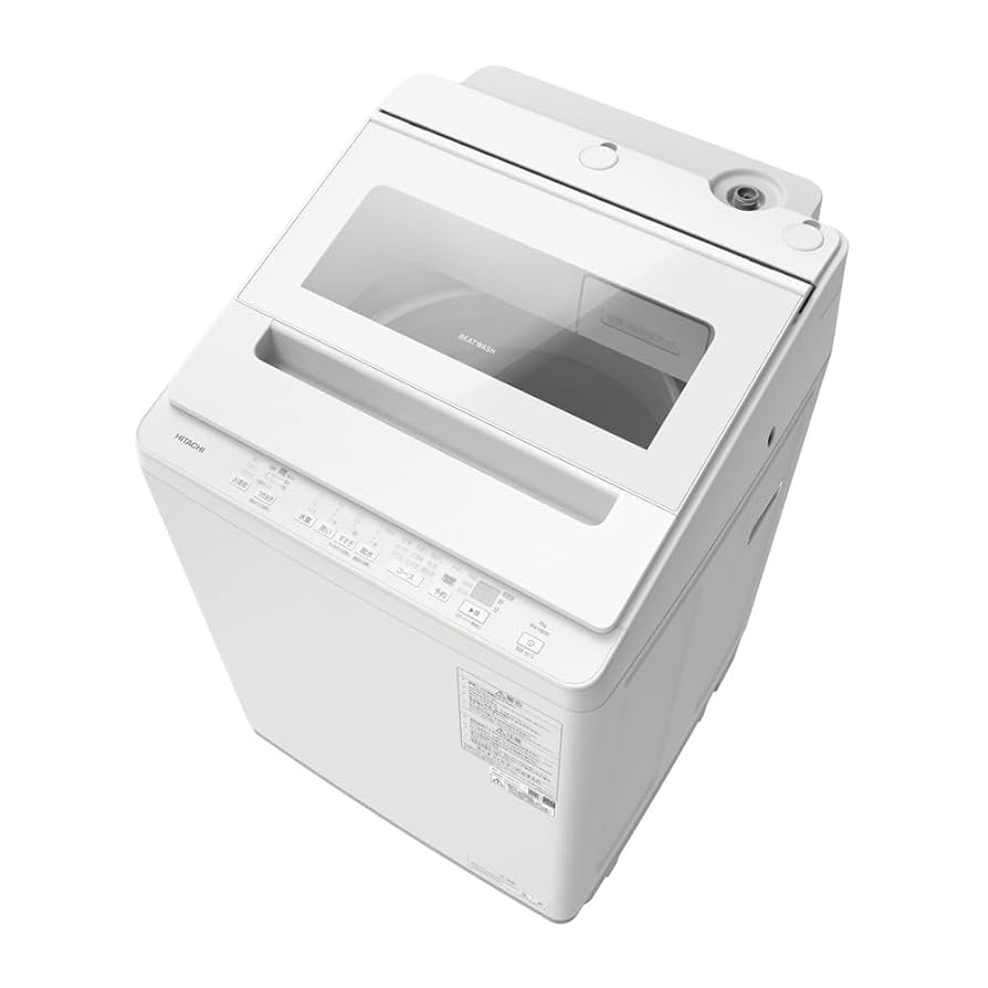 Amazon | 全自動洗濯機 ビートウォッシュ 8kg ホワイト 洗浄機能